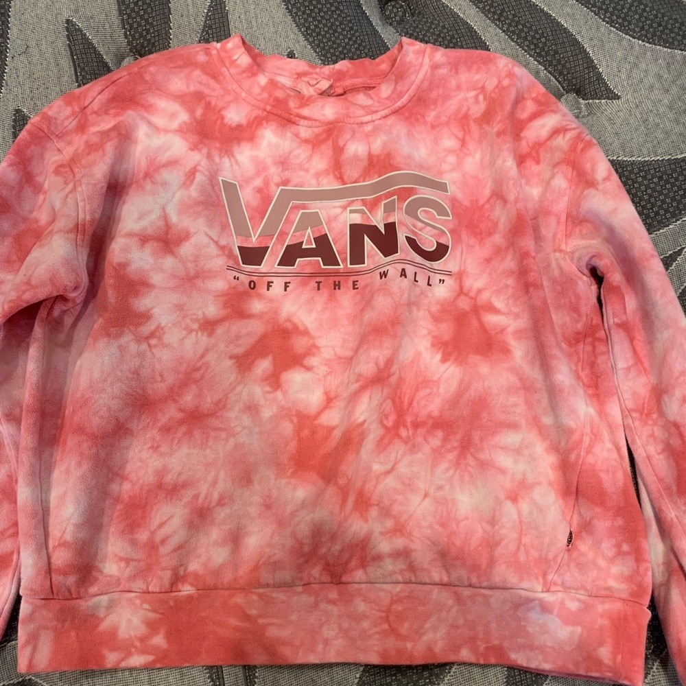 Tye Dye Vans Logo Sweat Shirt